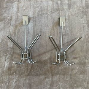Chrome 2-Prong Door Hooks